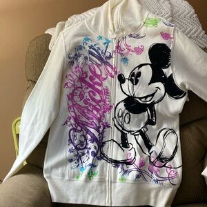 Disney Mickey Mouse zipped up hoodie large